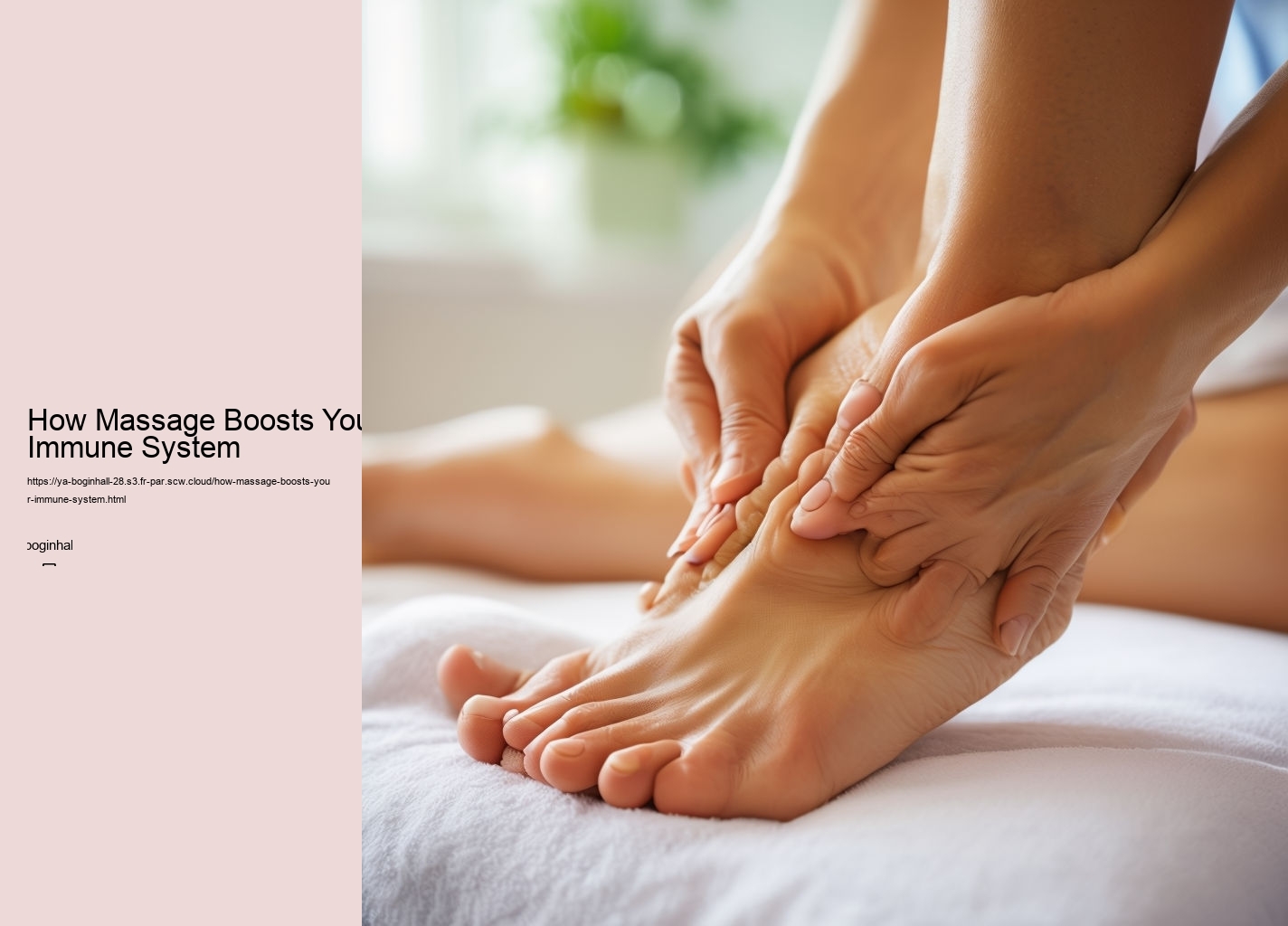 How Massage Boosts Your Immune System